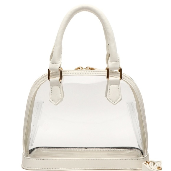 white clear bag